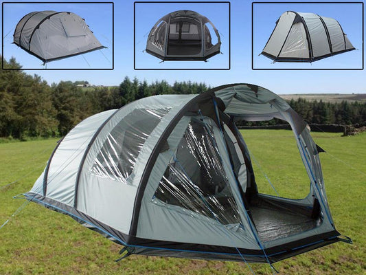 Waterproof Inflatable Air Tent 5 Man (Five Person 2 Room Camping Shelter)
