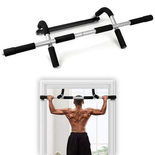 GYM FITNESS BAR CHIN up PULL up STRENGTH SITUP DIPS EXERCISE WORKOUT DOOR BARS